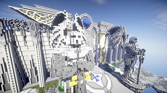 Дав майнкрафт. Небесный город в МАЙНКРАФТЕ. Майнкрафт облачный город. Angel City Minecraft. Майнкрафт карта Небесный город.