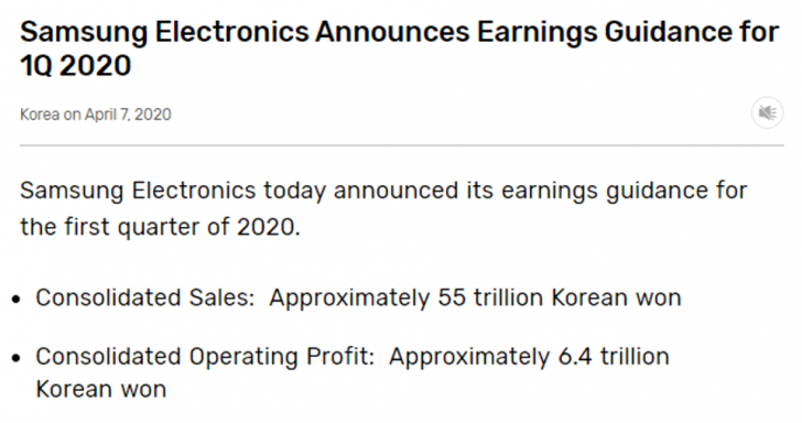 Samsung เผย COVID-19 ทำยอดกำไรในไตรมาสแรกเติบโตน้อยที่สุดในช่วง 5 ปี