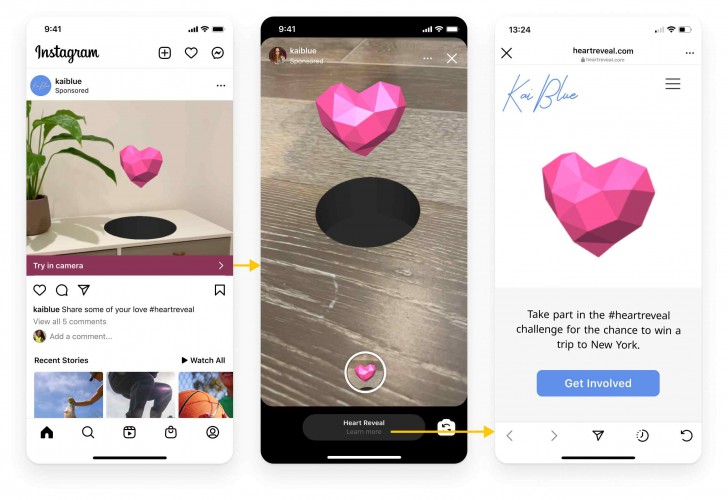 Instagram เล็งเพิ่มเนื้อหาโฆษณาบนหน้า Explore, Profile Feed และโฆษณาแบบ AR